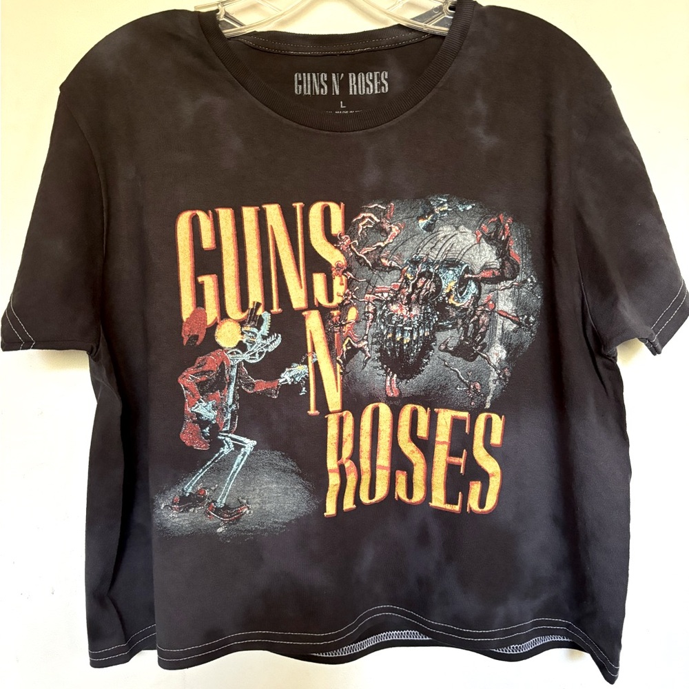 Guns N Roses Cropped Band T Shirt